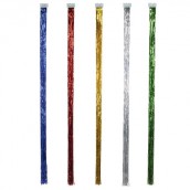 Дождик новогодний, ширина 100 мм, длина 1,5 м, ассорти (серебро, золото, красный, синий), 10-150